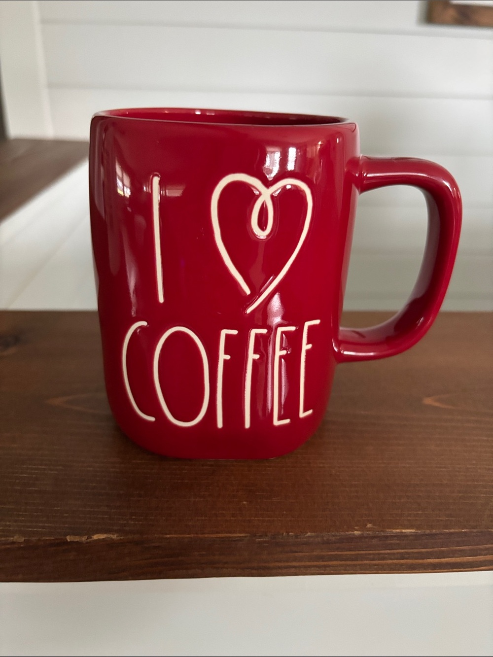 Rae Dunn Red "I ♥ Coffee" Ceramic Mug